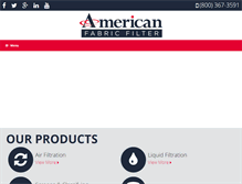 Tablet Screenshot of americanfabricfilter.com